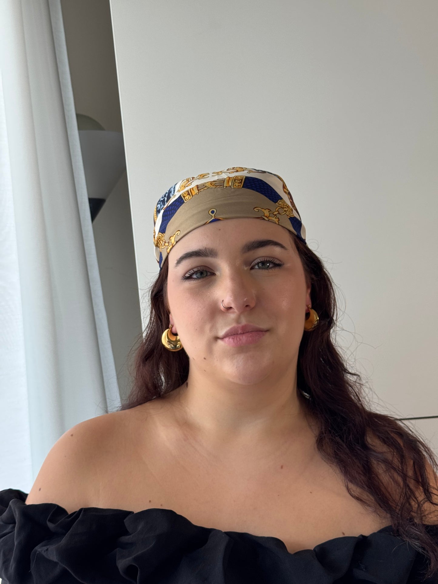 Sleek Domed Hoop Earrings