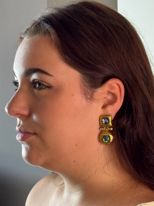 Lustrous Abalone Drop Earrings