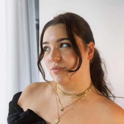 Chunky Gold Mesh Necklace