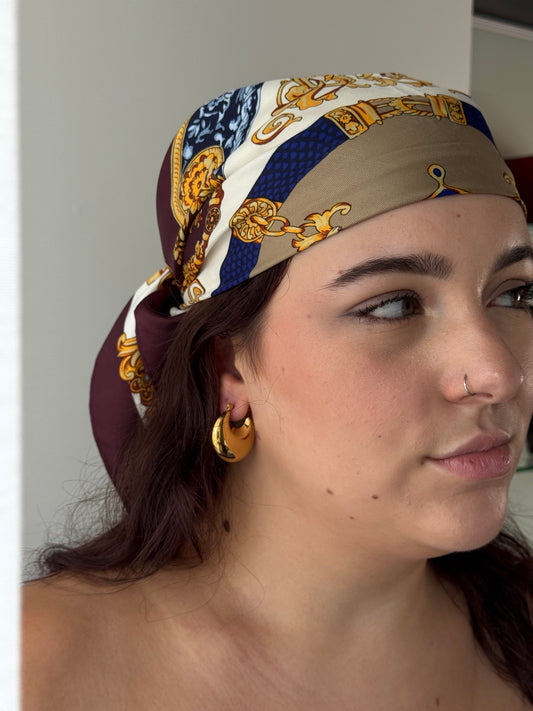 Sleek Domed Hoop Earrings