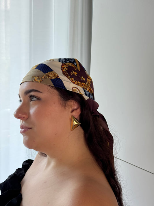 Geometric Triangle Stud Earrings