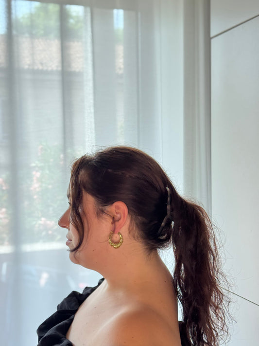Sunburst Hoop Earrings