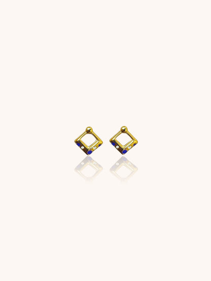 Geometric Square Stud Earrings