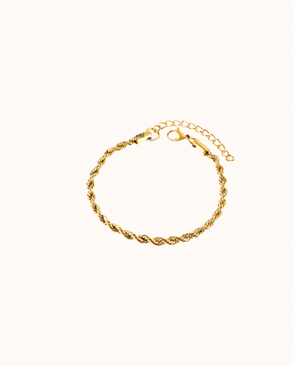 Twisted Rope Chain Bracelet.