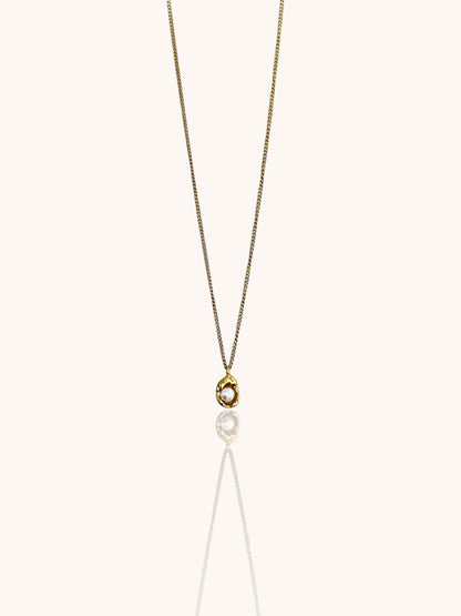 Pearl Teardrop Pendant Necklace
