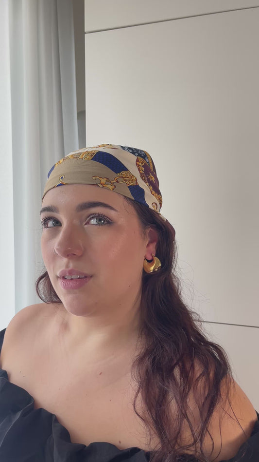 Sleek Domed Hoop Earrings