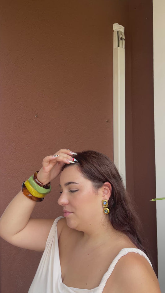 Lustrous Abalone Drop Earrings